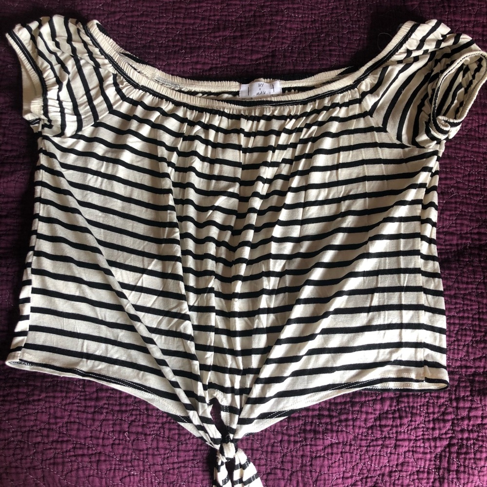 Striped crop top
